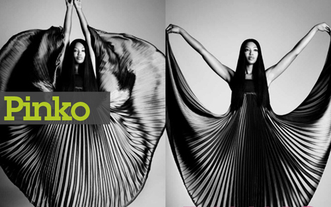Pinko-Werbung mit Naomi Campell